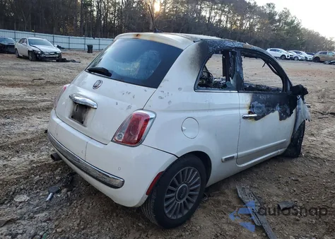 2012 Fiat 500 Lounge z USA, uszkodzony, nr VIN 3C3CFFCR0CT110972